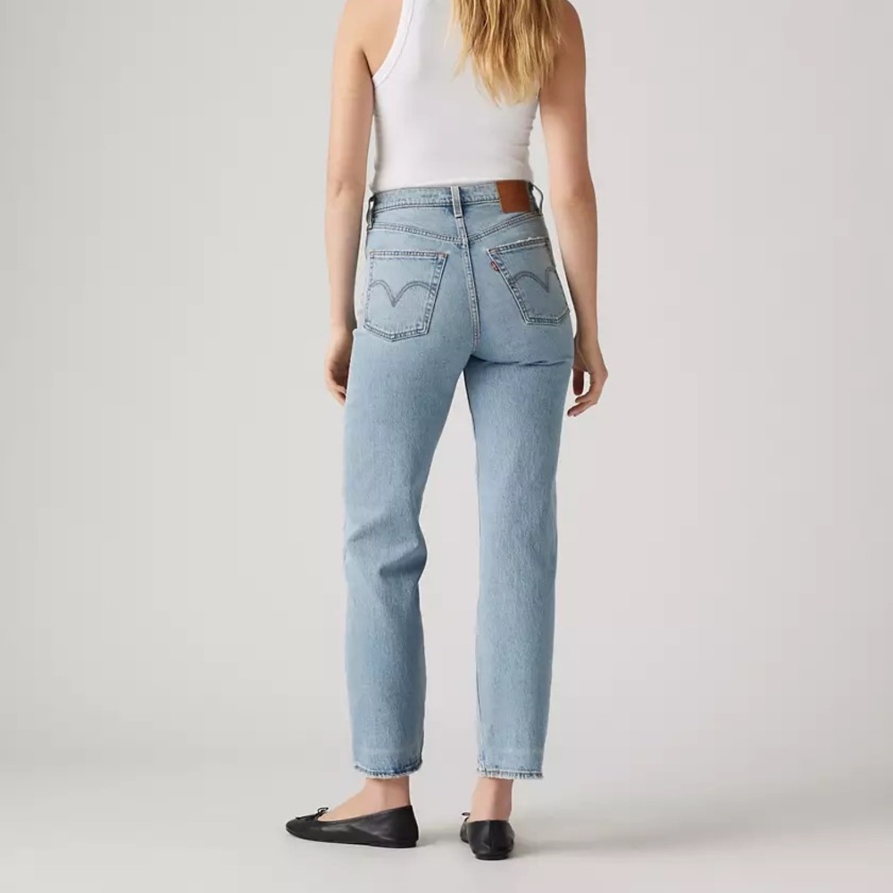 Levi’s Ribcage Straight Ankle Jeans Size 28 light wash - Picture 2 of 7